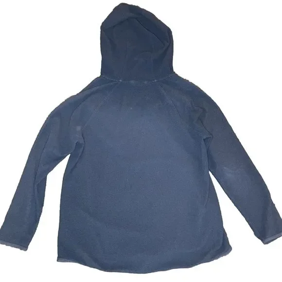 The North Face Womens Canyonland Pullover Hoodie Lrg Blue Thermal Fleece Jacket - Picture 6 of 11